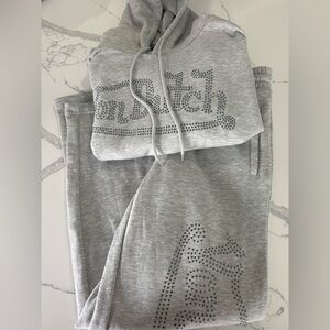 Von Dutch Gray Hoodie and Sweatpants Set